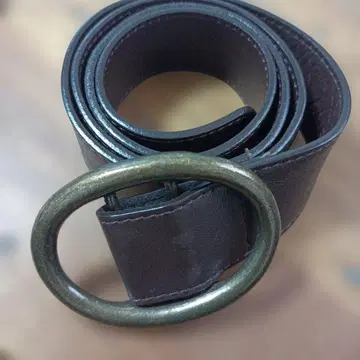 CLANE 다크 브라운 가죽 벨트