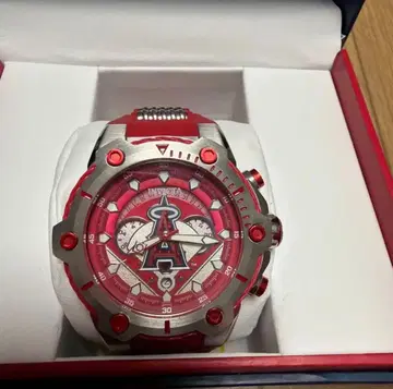 INVICTA MLB 엔젤스 손목시계 레드