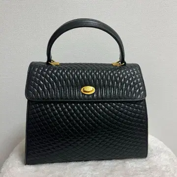 발리 Bally 핸드백 블랙 천연 가죽