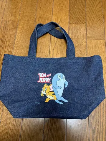 톰과 제리 데님 런치 토트백