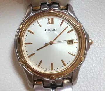 [ 작동품 ] SEIKO 남성용 손목시계 쿼츠 콤비 컬러