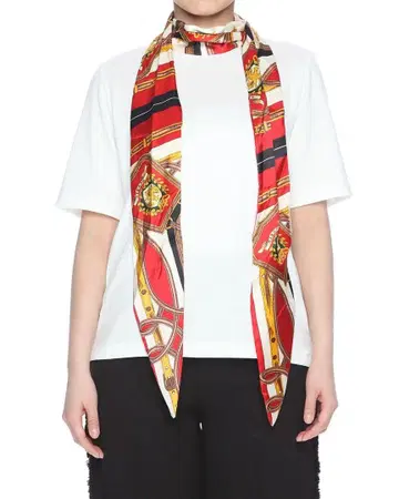 MUVEIL 뮤베일 40 스카프 포함 반팔 티셔츠 정가 24200엔