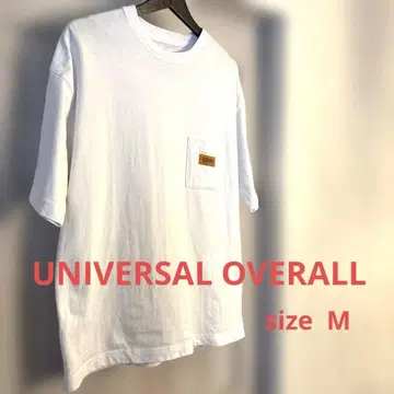 UNIVERSAL OVERALL 가슴 포켓 T셔츠 화이트 size M