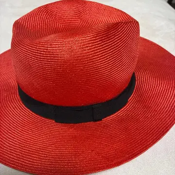 [프랑스제] SONIA RYKIEL 빨간색 스트로우 햇