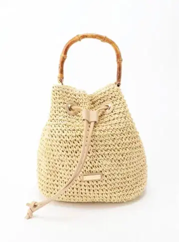 BAY FLOW 스트로우 복조리형 바스켓백 대나무 핸들