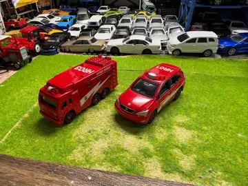 토미카 하이퍼 구조대 묶음 판매 2대 세트 미니카 소방