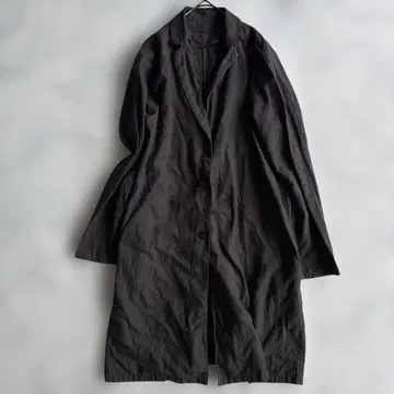 새상품급 evam eva (에붐에바) 코튼 겉옷 원피스 옅은 블랙 그레이