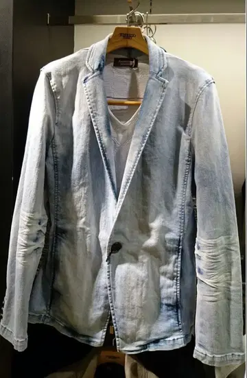 TORNADO MART K-클라우드 하이브리드 데님 자켓 라이트 블루