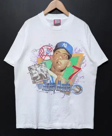 VINTAGE 미키 망토 MLB 뉴욕 양키스 T셔츠 L