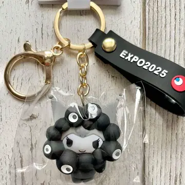 오사카 간사이 엑스포 산리오 블랙 미야쿠미야쿠 키링 쿠로미 코스프레