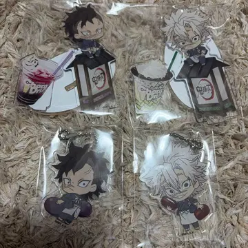 귀멸의 칼날 캐릭터 아크릴 키링 사네미 겐야 아크릴 스탠드