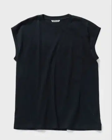 AURALEE/오라리 SEAMLESS 슬리브리스 크루넥 T셔츠 1