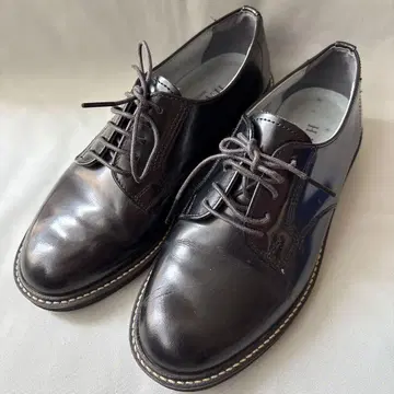 HARUTA 가죽 플레인토 레이스업 슈즈 23cm