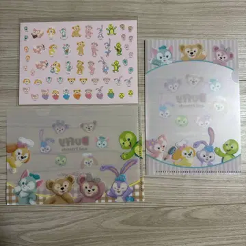 더피 프렌즈 미니 클리어 파일 미니 씰 세트