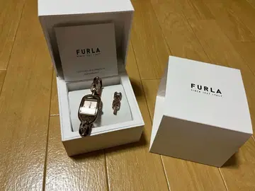 FURLA 로즈 골드 체인 팔찌 시계