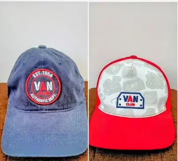 VAN CLUB 야구 모자 2종 세트