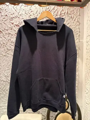 러셀 90s 후드티 블랙 Russell