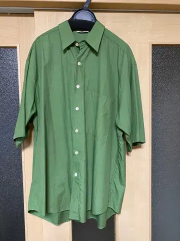 AURALEE WASHED FINX TWILL 반팔 셔츠 size.4