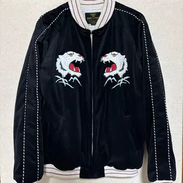 HOUSTON 수베니어 자켓 호랑이/자수 스카잔