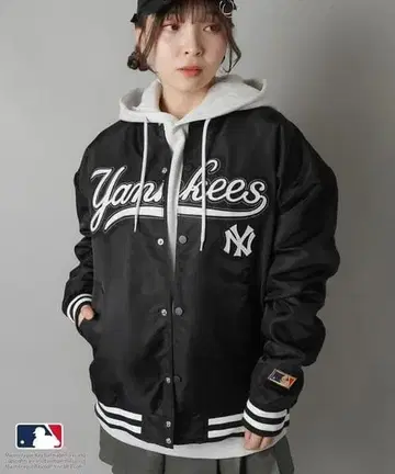 레어 택 포함 MLB 메이저 양키스 블랙 바시티 자켓 쿠퍼스타운 자수