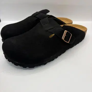 새상품 버켄스탁 보스턴 스웨이드 블랙 27.0cm2