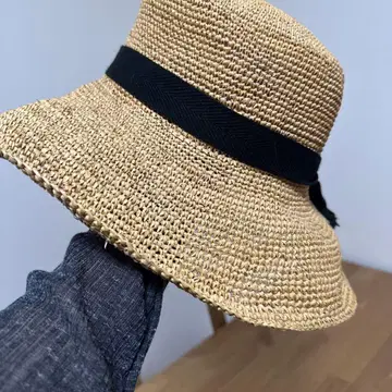 이시다 제모 DAY STROWS 라피아 모자 일본제 백화점 구매 새상품급