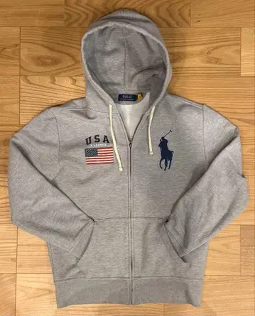 초레어 랄프 로렌 빅 포니 집업 후드티 속기모