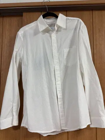 AZUL 프렌치 린넨 블렌드 M 화이트 셔츠