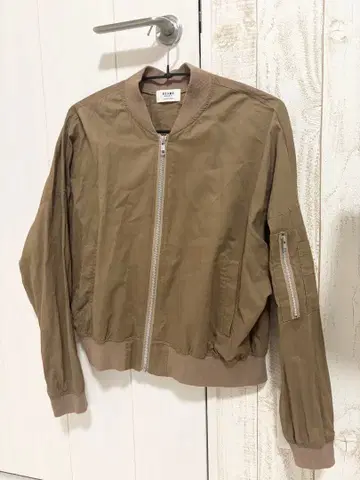 코튼 MA-1 숏 블루종 빔즈 베이지