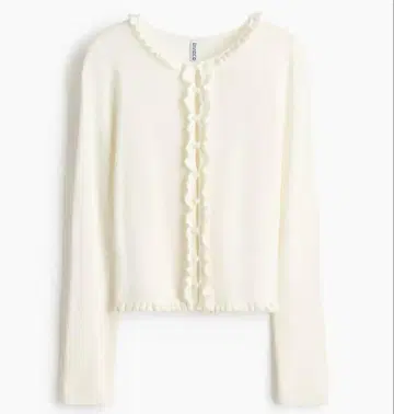 프릴 트리밍 가디건 H&M