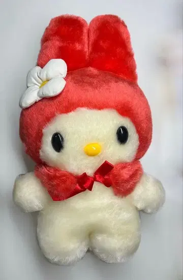 마이멜로디 봉제 인형 레트로 빨간 멜로 레어템 산리오
