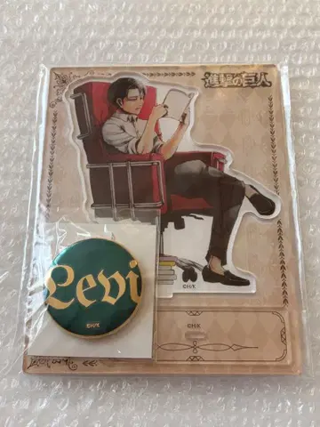 진격의 거인 헥사라이드 아크릴 스탠드 캔뱃지 세트 리바이