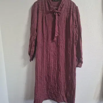 극레어 프랑스제 빈티지 보타이 원피스 [ M상당 ] 보르도