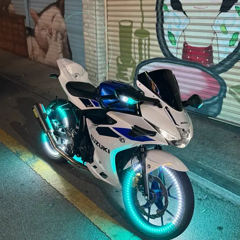 스즈키 gsx-r125 풀튜닝 신차급 (보이져,크루심알파,vs125