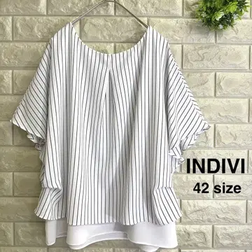 INDIVI 블라우스 42 사이즈 극미품 인디비 블라우스 13 사이즈