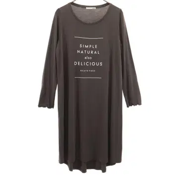 gelato pique 긴팔 원피스 다크 브라운 룸웨어