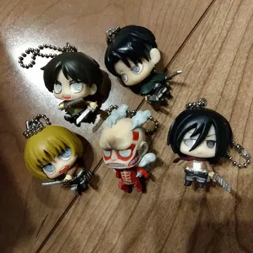 진격의 거인 꼬마 캐릭터 마스코트 키링 세트