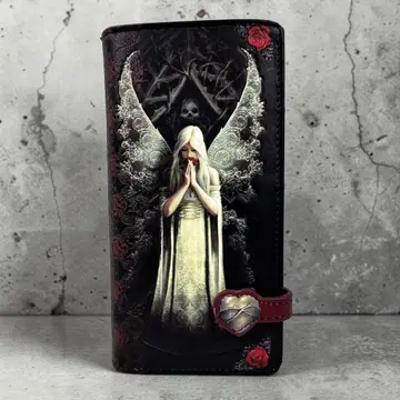 Anne Stokes 장지갑 Nemesis Now 고딕 요정 엠보싱