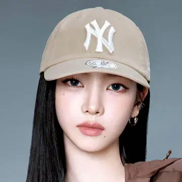 미사용 새상품 MLB 카리나 캡 26SS aespa 베이지 한국 한정판