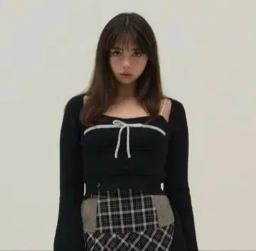 [정품] andmary Natalie ribbon set black