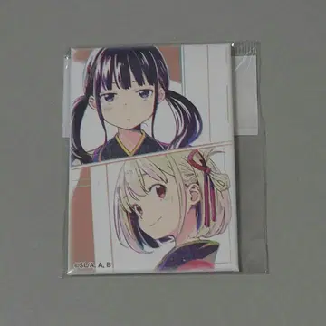 리코리스 리코일 스퀘어 캔뱃지 니시키기 치사토 이노우에 타키나 기모노