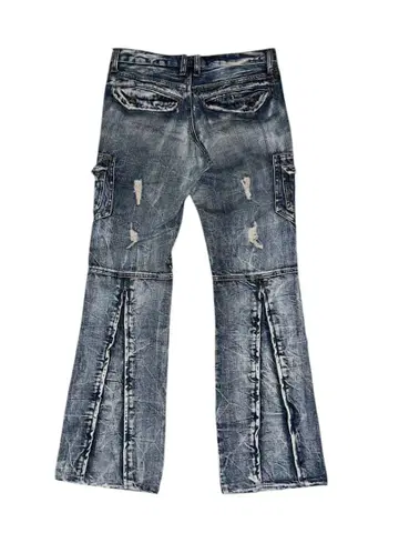 00s semantic design flare denim y2k