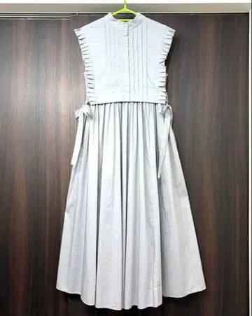 SNIDEL 베스트 레이어드 원피스 프릴 SAX 봄/여름