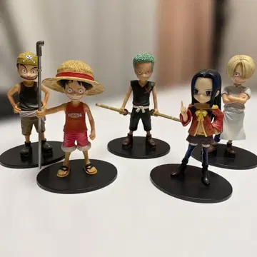 원피스 피규어 루피 행콕 조로 상디 우솝 5체 (유년기)