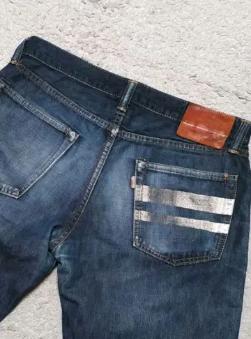 모모타로 진 하프 팬츠 데님 셀비지