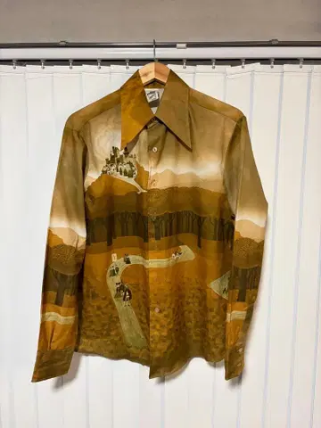 레어 새상품급 70s Kennington 셔츠 미키 백설공주 여왕의 성