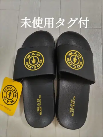 미사용 택 포함 GOLD'S GYM 샌들 블랙 남녀 공용 M 사이즈