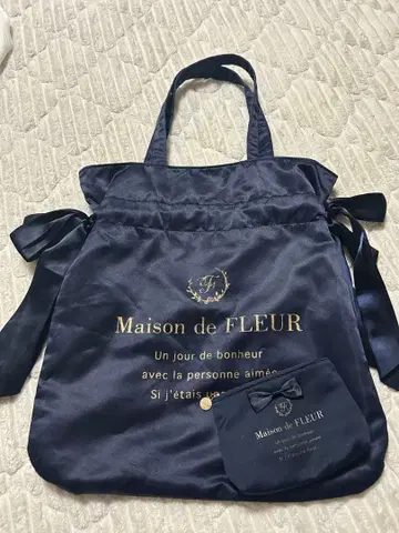 Maison de FLEUR 네이비 토트백 세트