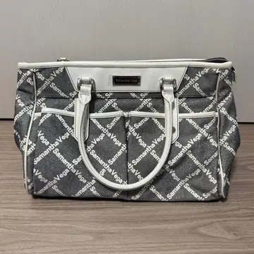 Samantha Vega 로고 핸드백 그레이 라메 [ 미사용 ]