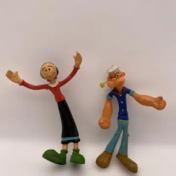 뽀빠이 올리브 와이어 인형 소프트 비닐 쇼와 레트로 당시 물품